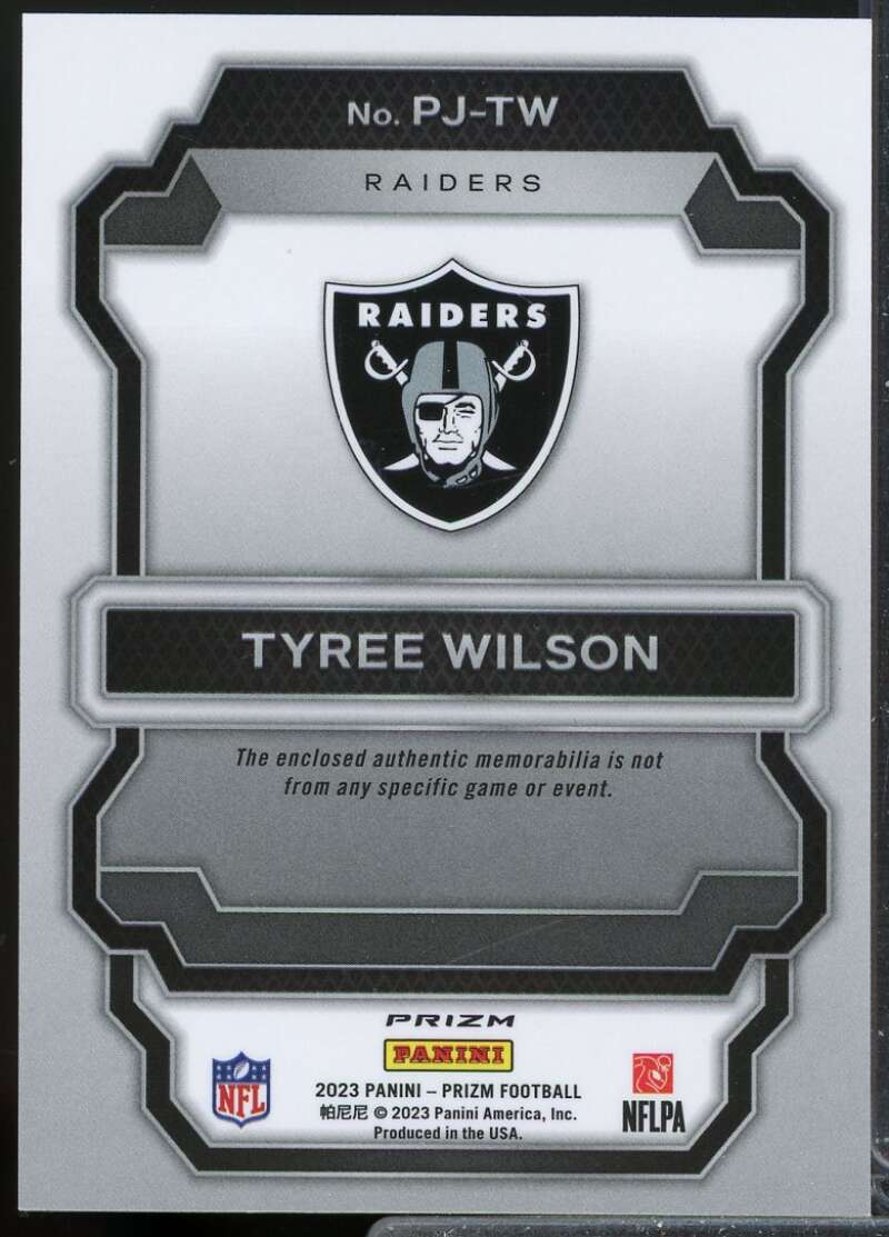 Tyree Wilson 2023 Panini Prizm Premier Rookie Jerseys Neon Green Pulsar #18  Image 2