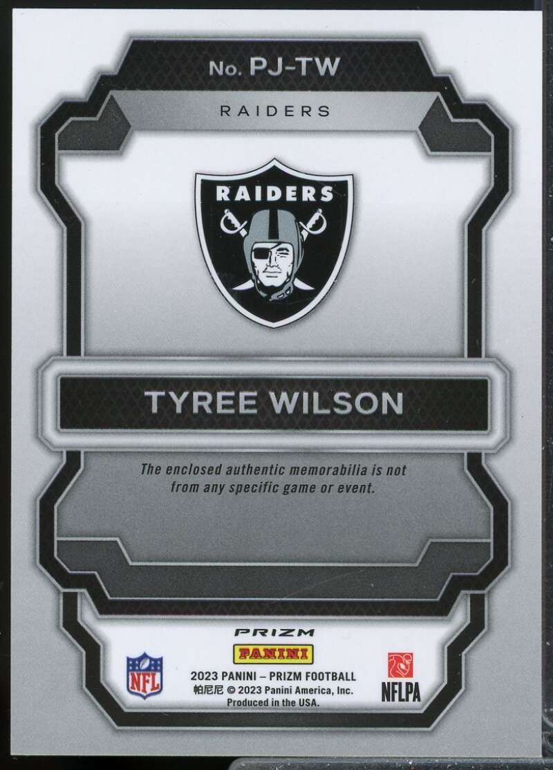 Tyree Wilson 2023 Panini Prizm Premier Rookie Jerseys Neon Green Pulsar #18  Image 2