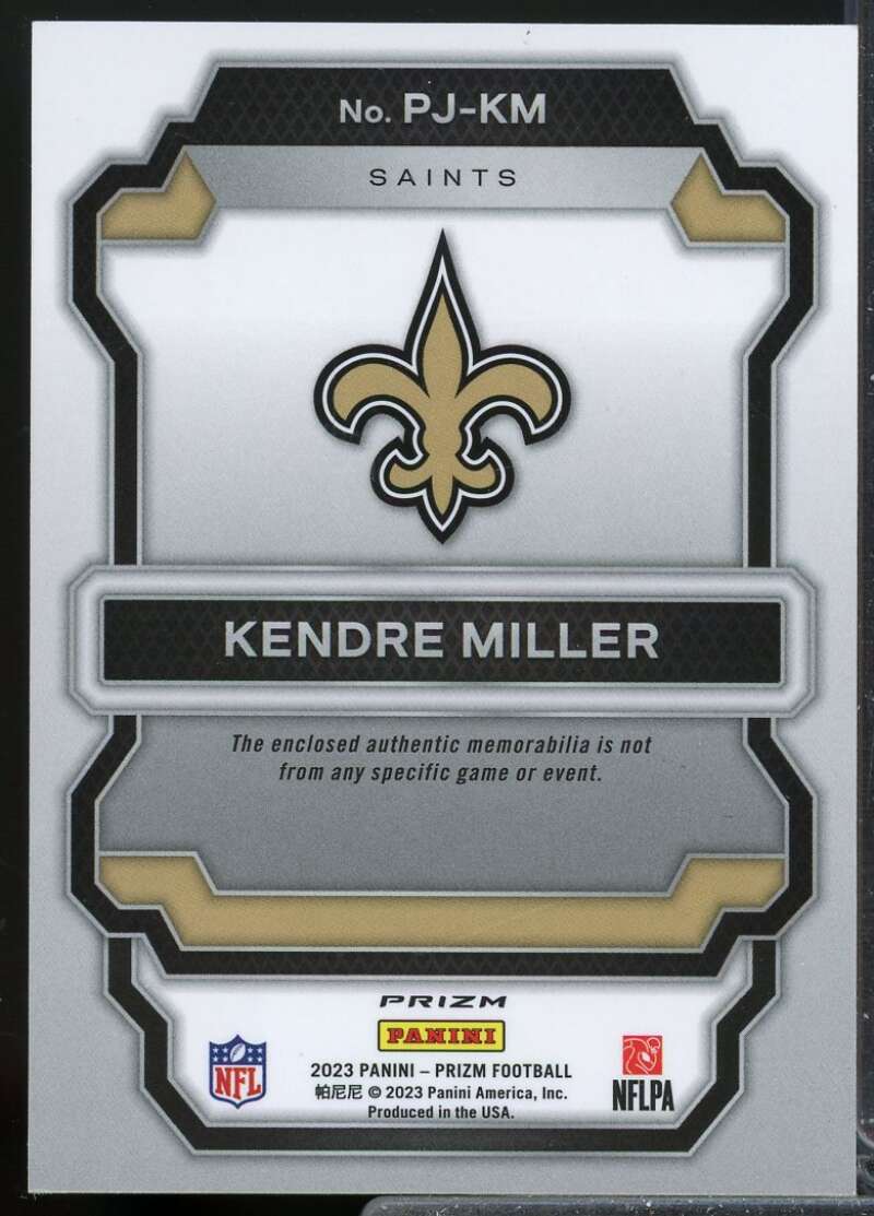 Kendre Miller 2023 Panini Prizm Premier Rookie Jerseys Neon Green Pulsar #9  Image 2