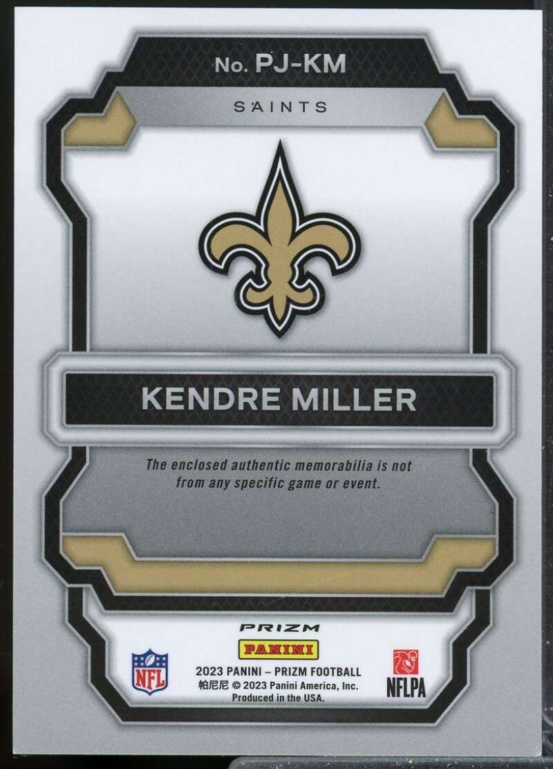 Kendre Miller 2023 Panini Prizm Premier Rookie Jerseys Neon Green Pulsar #9  Image 2