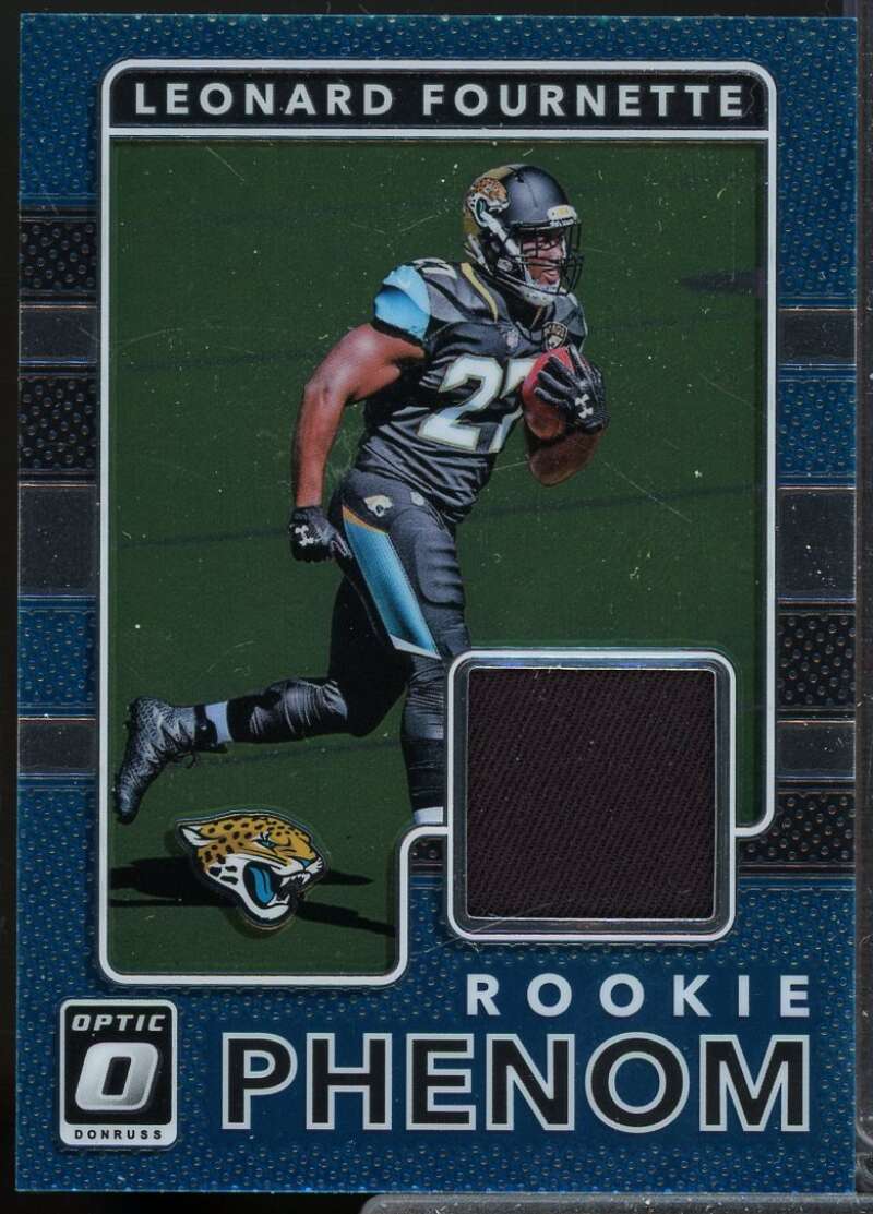 Leonard Fournette Card 2017 Donruss Optic Rookie Phenom Jerseys #2  Image 1