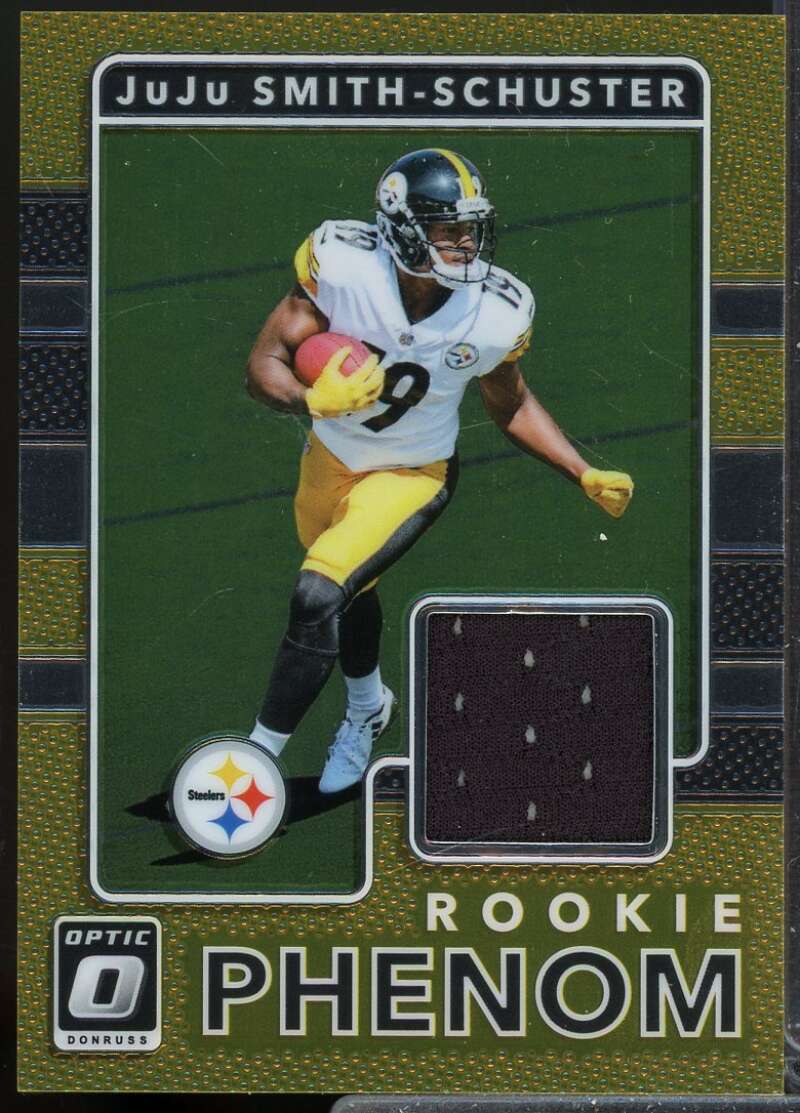 JuJu Smith-Schuster Card 2017 Donruss Optic Rookie Phenom Jerseys #16  Image 1
