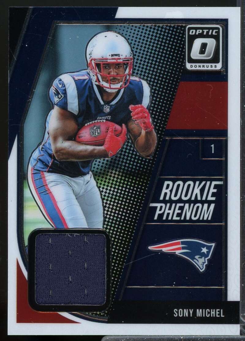 Sony Michel Card 2018 Donruss Optic Rookie Phenoms Jerseys #11  Image 1