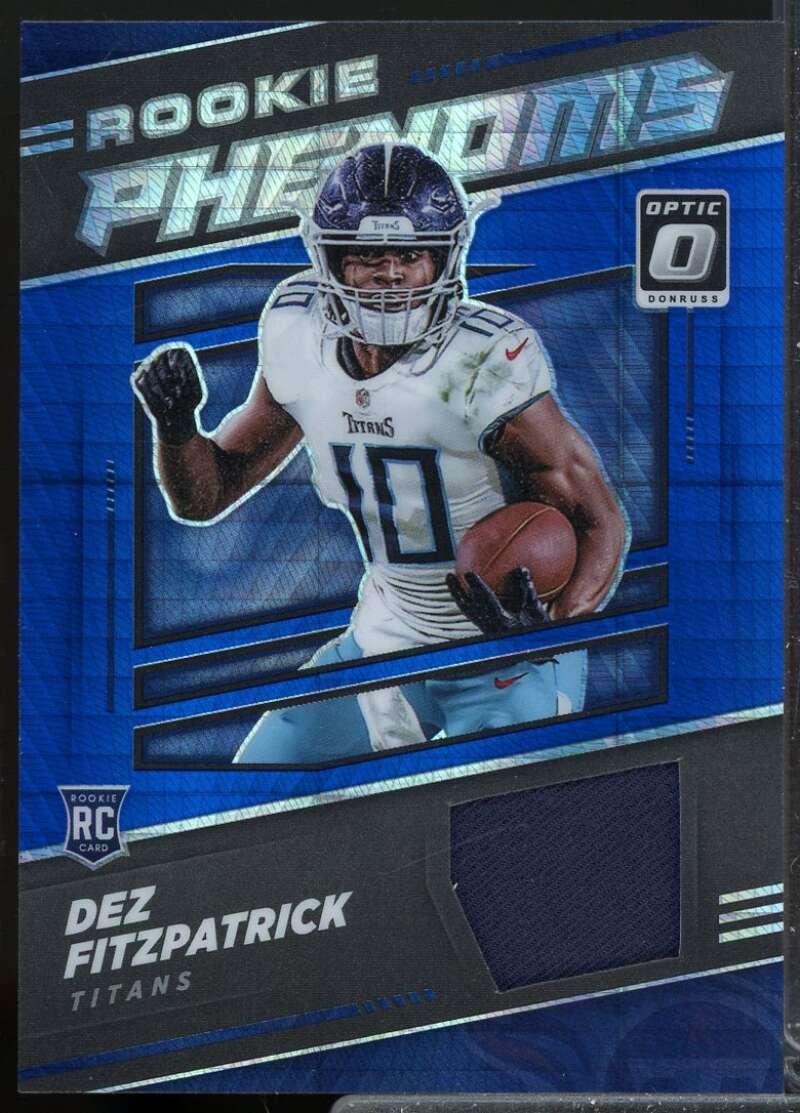 Dez Fitzpatrick Card 2021 Donruss Optic Rookie Phenoms Jerseys Blue Hyper #36  Image 1