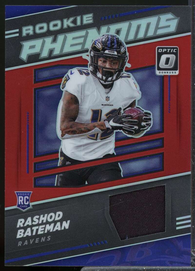 Rashod Bateman Card 2021 Donruss Optic Rookie Phenoms Jerseys #10  Image 1