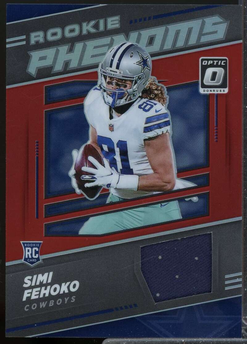 Simi Fehoko Card 2021 Donruss Optic Rookie Phenoms Jerseys #42  Image 1