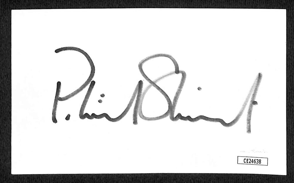 Patrick Stewart Autograph Signed Index Card JSA Authentic Image 1