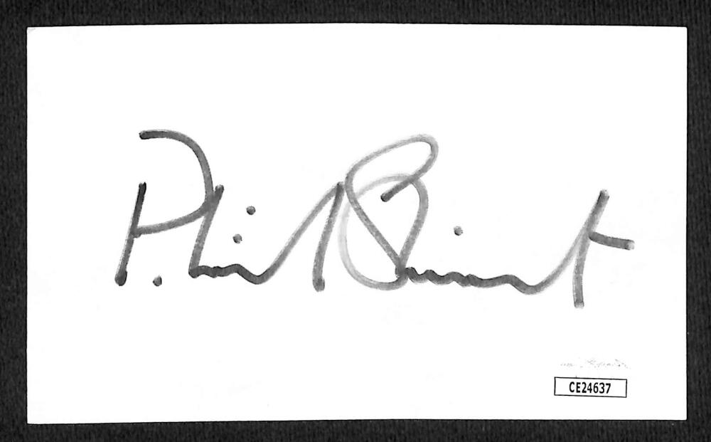 Patrick Stewart Autograph Signed Index Card JSA Authentic Image 1