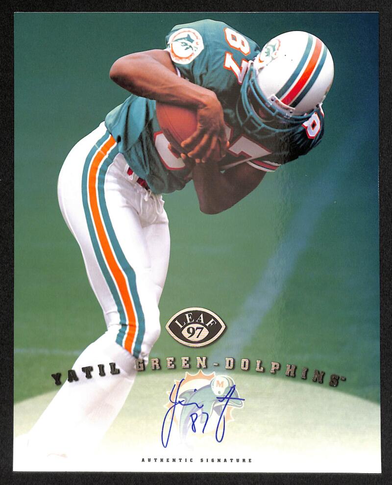 1997 Leaf Autographed Yatil Green 8X10 Authentic Signature Image 1