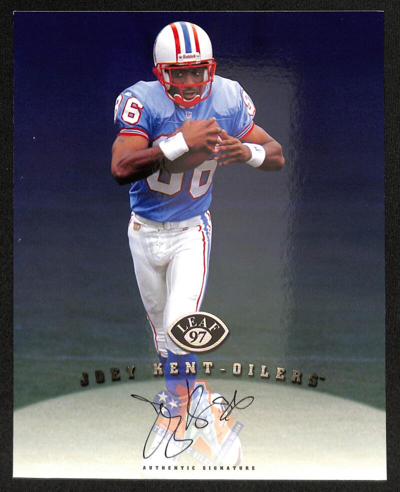 1997 Leaf Autographed Joey Kent 8X10 Authentic Signature Image 1