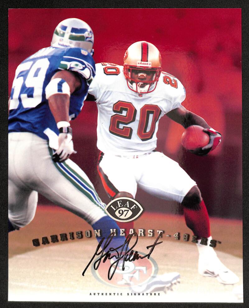 1997 Leaf Autographe Signed Garrison Hearts 8X10 Authentic Signature Image 1