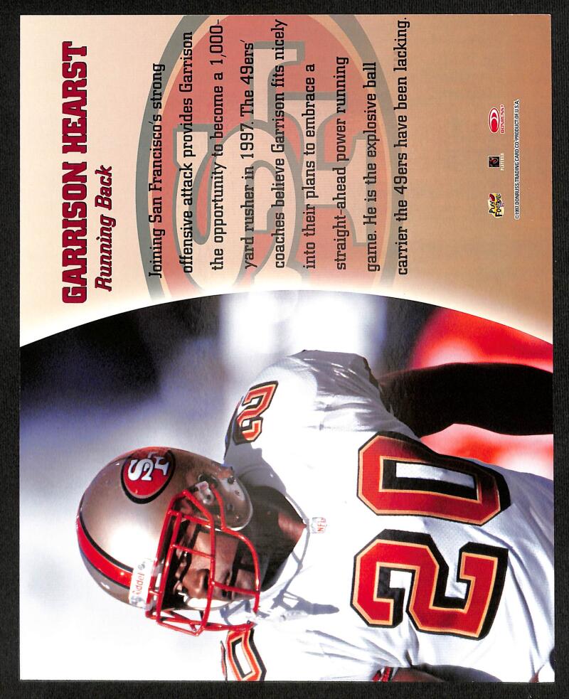 1997 Leaf Autographe Signed Garrison Hearts 8X10 Authentic Signature Image 2