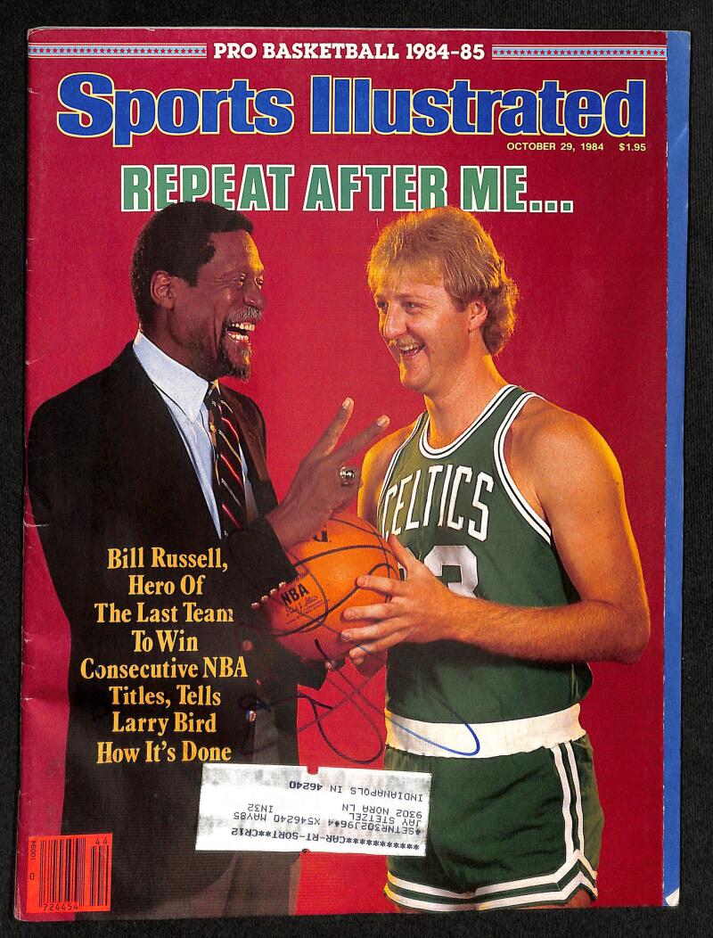 Larry Bird Autograph Signed Sports Illustrated Magazine PSA/DNA Authentic  Image 1