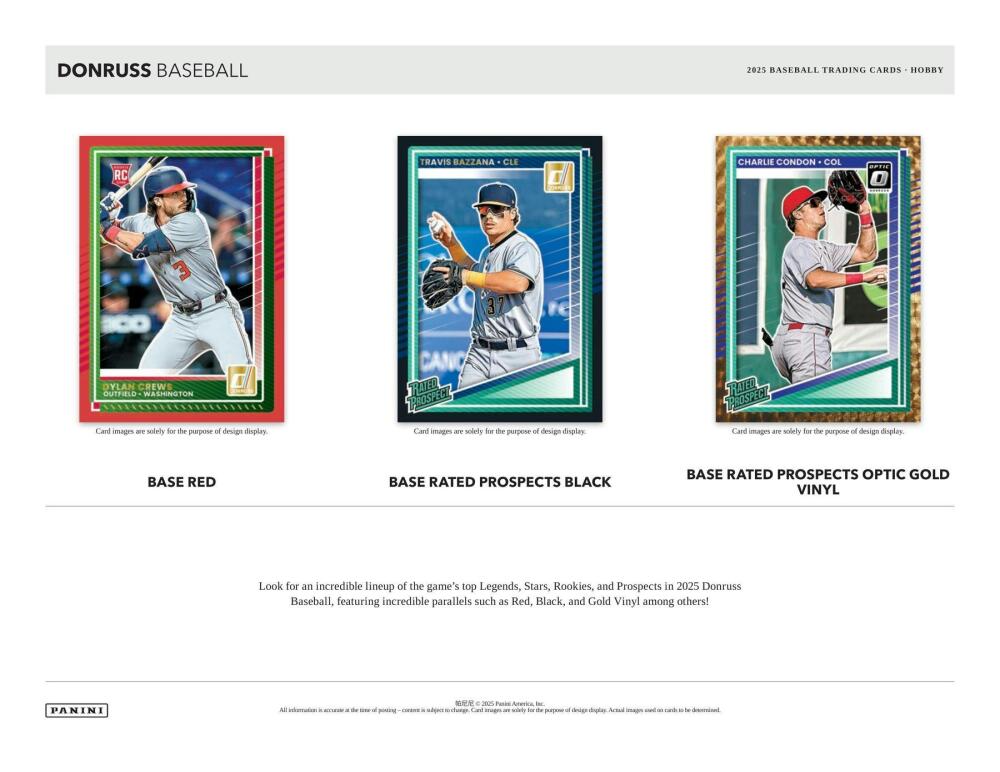 2025 Panini Donruss Baseball Hobby Box Image 3