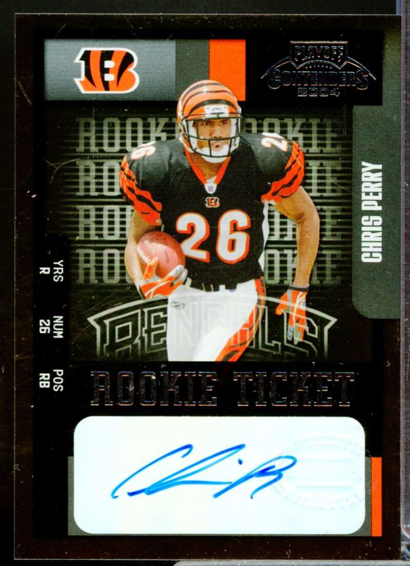 Chris Perry RC Card 2004 Playoff Contenders Rookie Autograph #116  Image 1