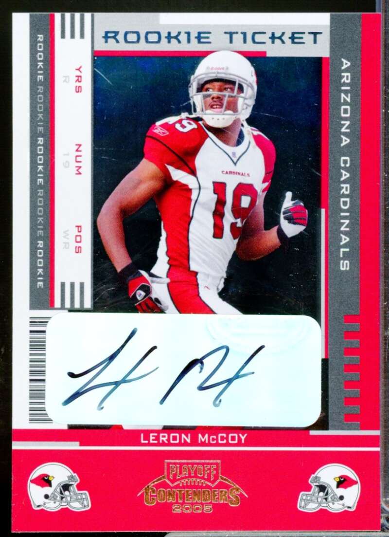 LeRon McCoy RC Card 2005 Playoff Contenders Rookie Autograph #188  Image 1