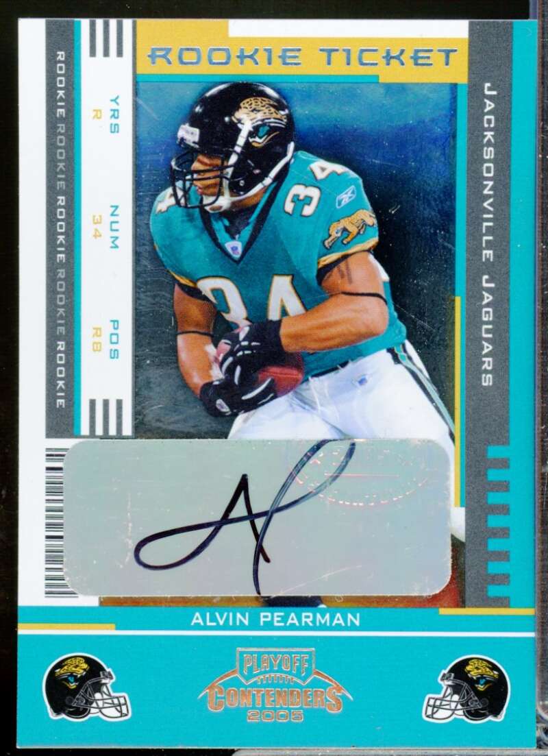 Alvin Pearman RC Card 2005 Playoff Contenders Rookie Autograph #104  Image 1