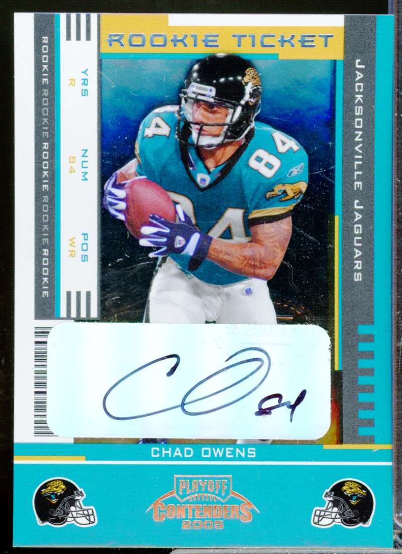 Chad Owens RC Card 2005 Playoff Contenders Rookie Autograph #118  Image 1