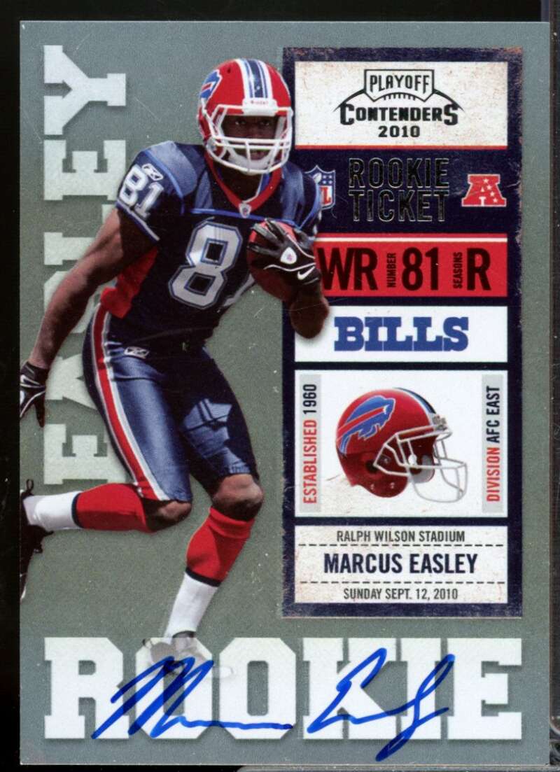 Marcus Easley RC Card 2010 Playoff Contenders Rookie Autograph #223A  Image 1