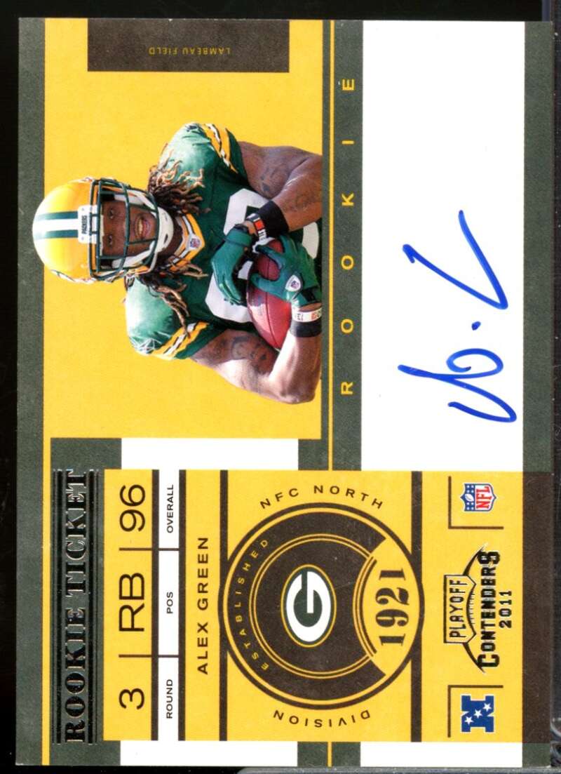 Alex Green RC Card 2011 Playoff Contenders Rookie Autograph #207A  Image 1