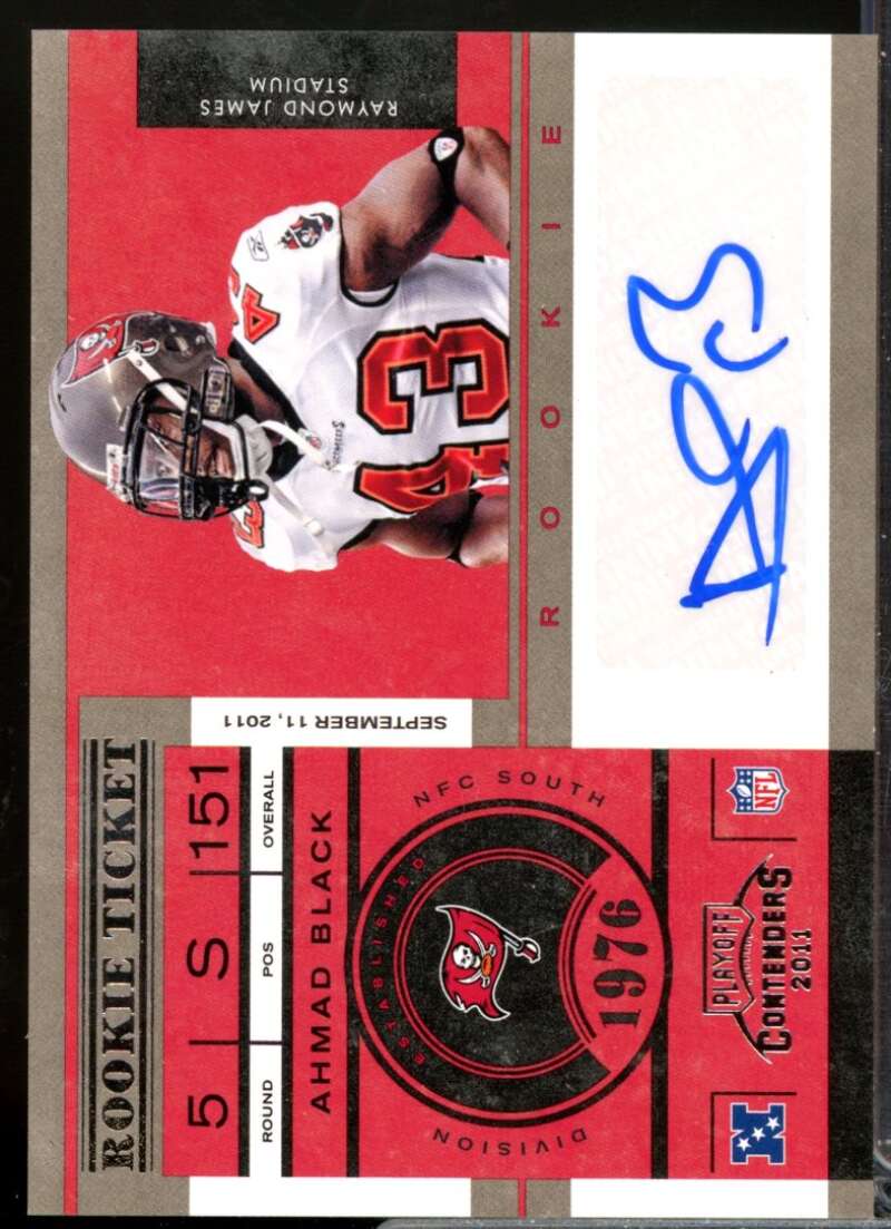Ahmad Black RC Card 2011 Playoff Contenders Rookie Autograph #104  Image 1