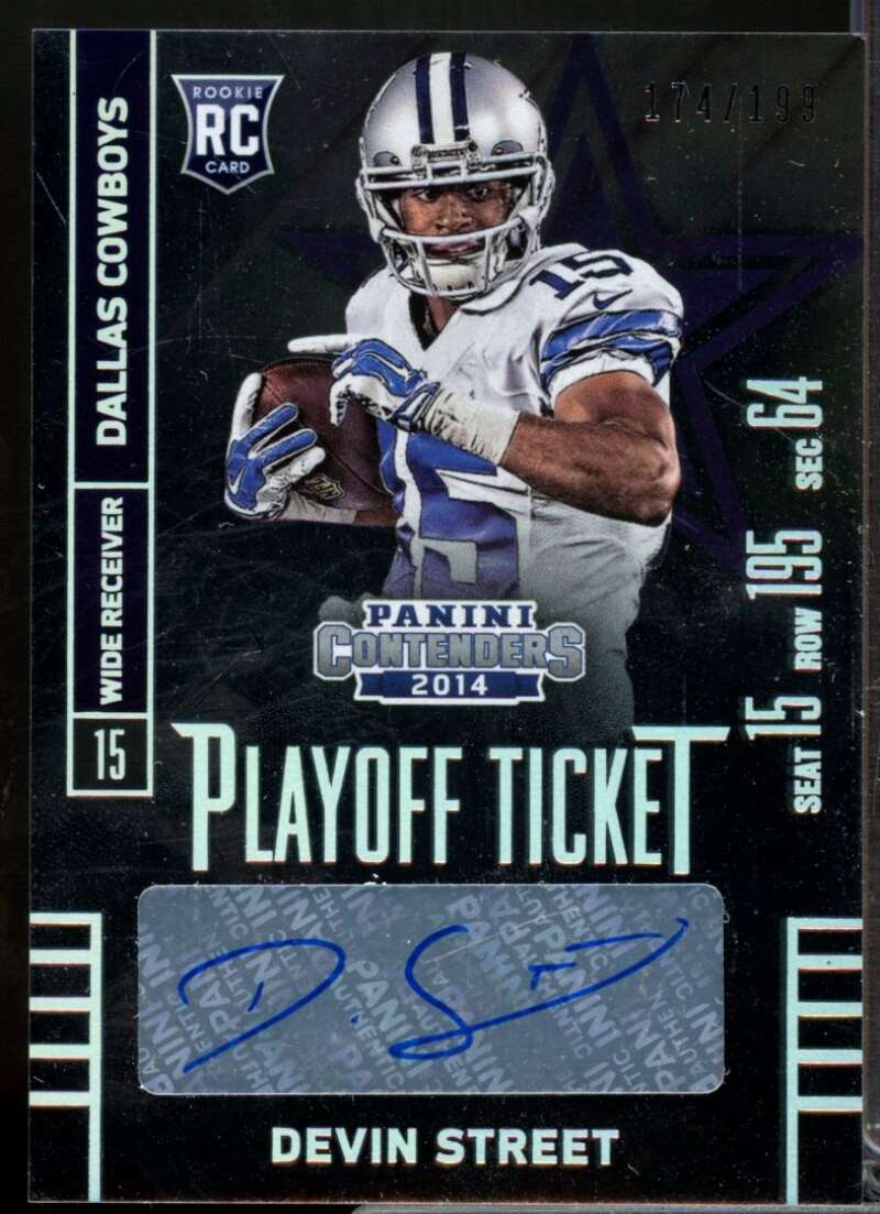 Devin Street Card 2014 Panini Contenders Rookie Autograph Playoff Ticket #125  Image 1