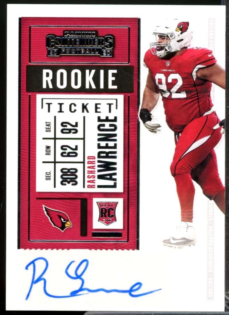 Rashard Lawrence RC Card 2020 Panini Contenders Rookie Autograph #255  Image 1