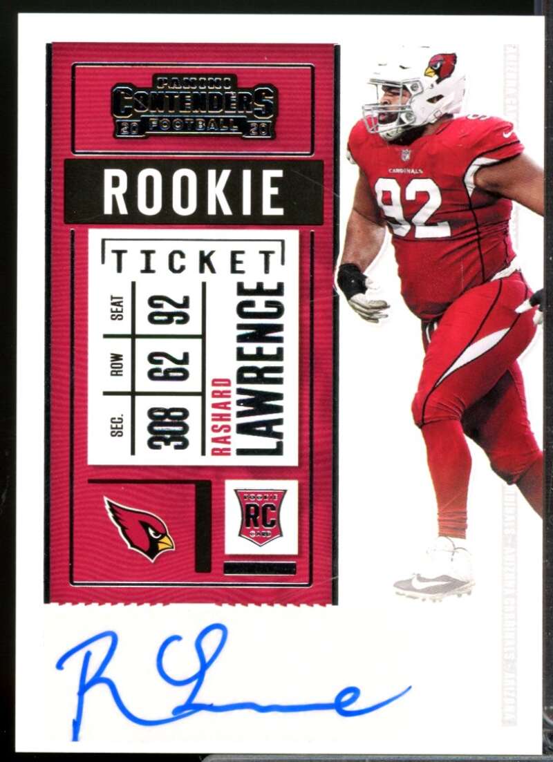 Rashard Lawrence RC Card 2020 Panini Contenders Rookie Autograph #255  Image 1