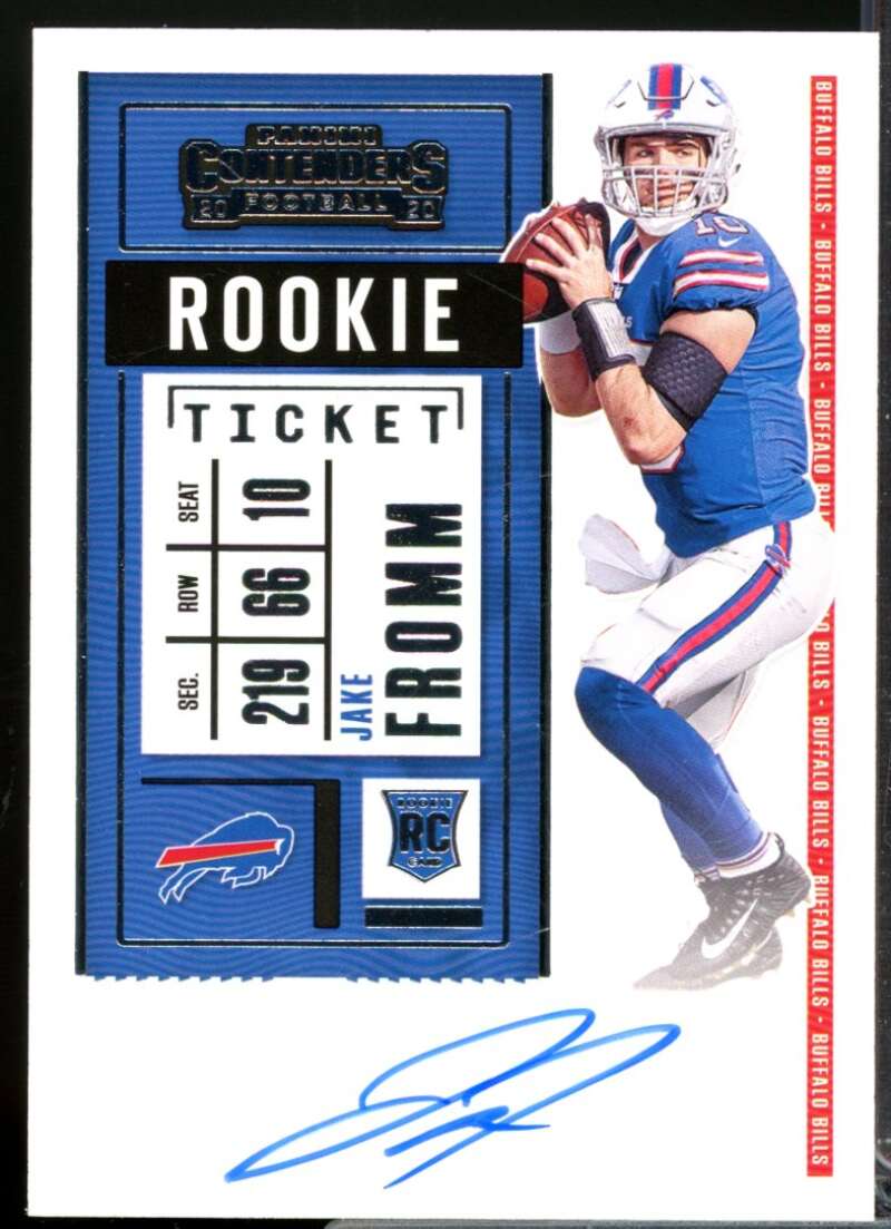 Jake Fromm RC Card 2020 Panini Contenders Rookie Autograph #142  Image 1