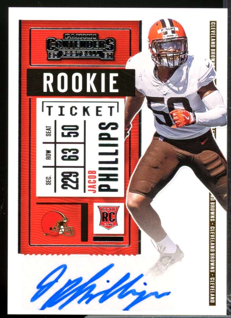 Jacob Phillips RC Card 2020 Panini Contenders Rookie Autograph #188  Image 1