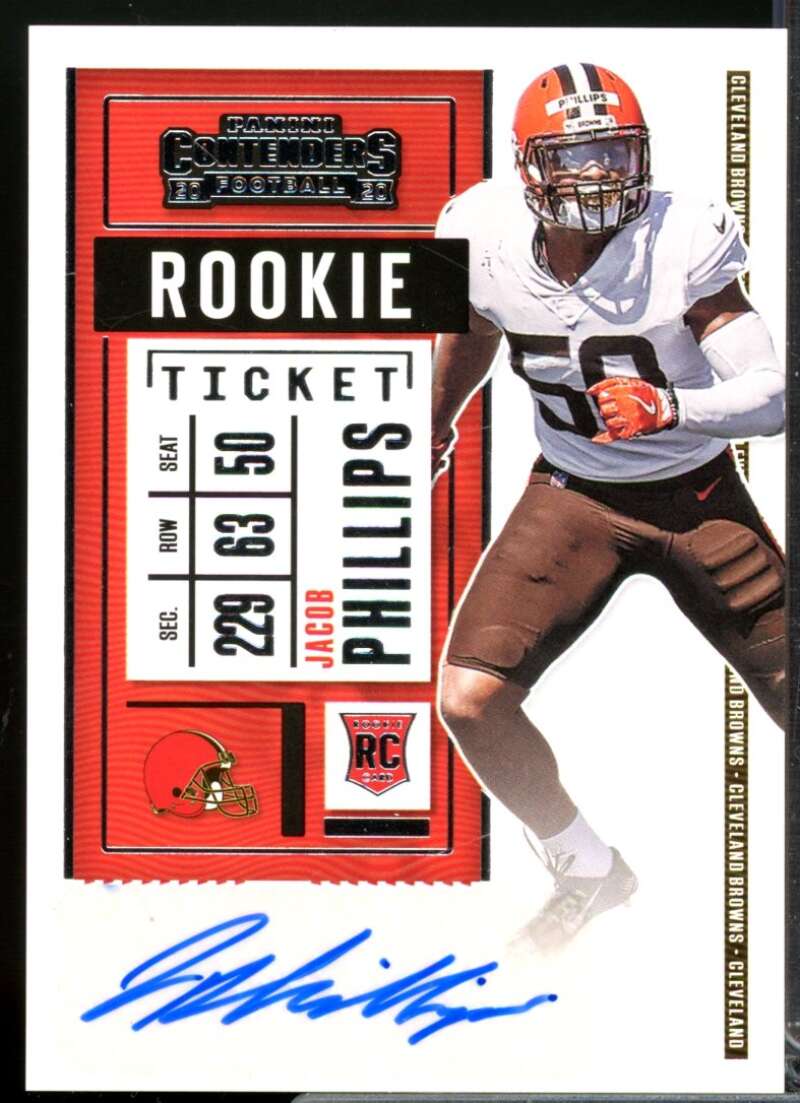 Jacob Phillips RC Card 2020 Panini Contenders Rookie Autograph #188  Image 1