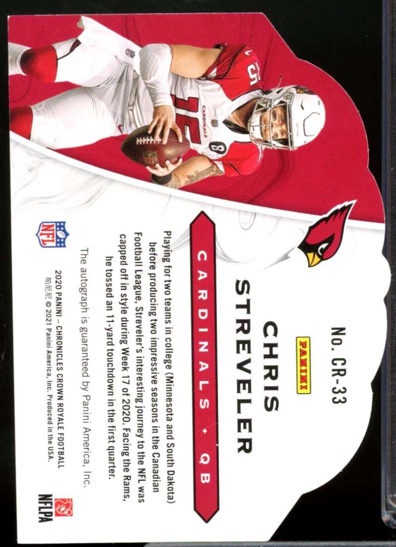 Chris Streveler /99 Card 2020 Crown Royale Rookie Autographs #33  Image 2