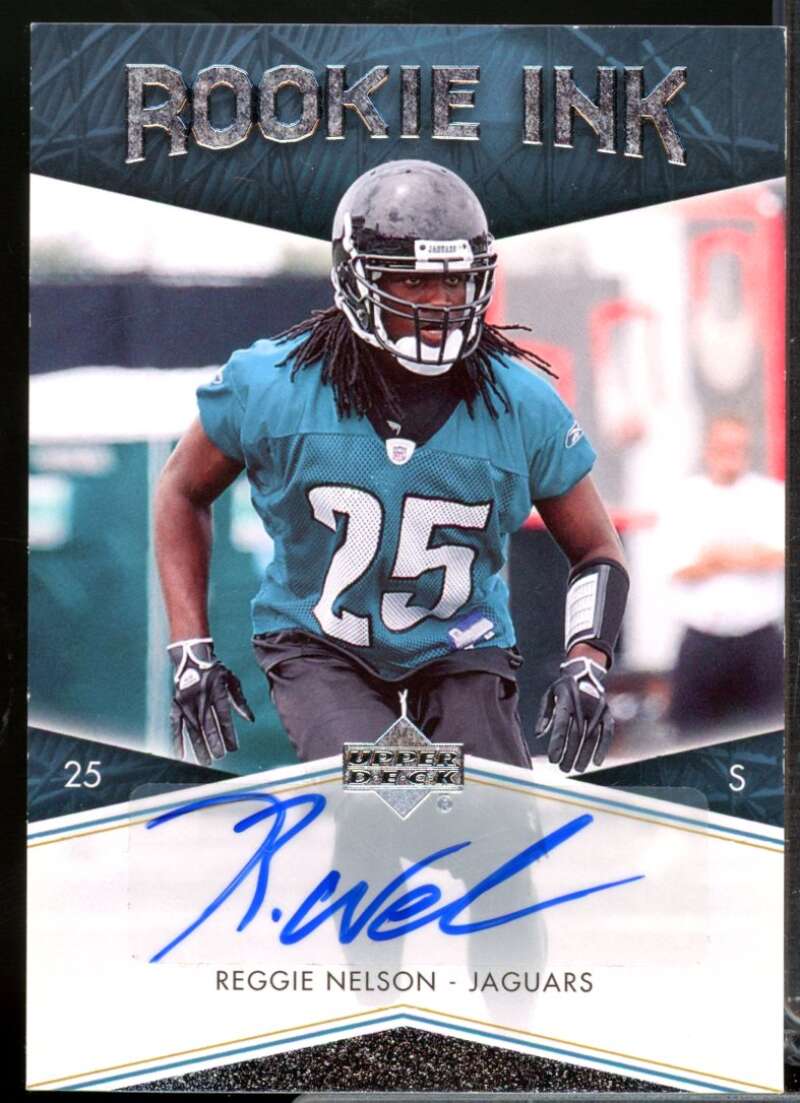 Reggie Nelson Card 2007 Upper Deck Rookie Ink Autograph #RIRN  Image 1
