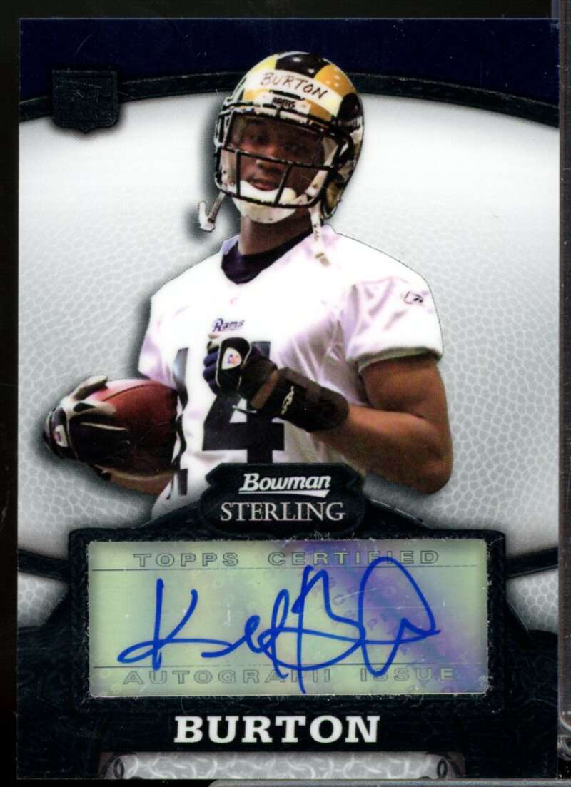 Keenan Burton RC Card 2008 Bowman Sterling Rookie Autograph #134  Image 1