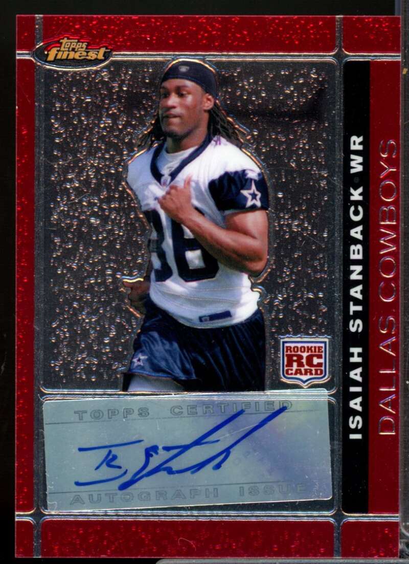Isaiah Stanback Card 2007 Finest Rookie Autographs #111  Image 1