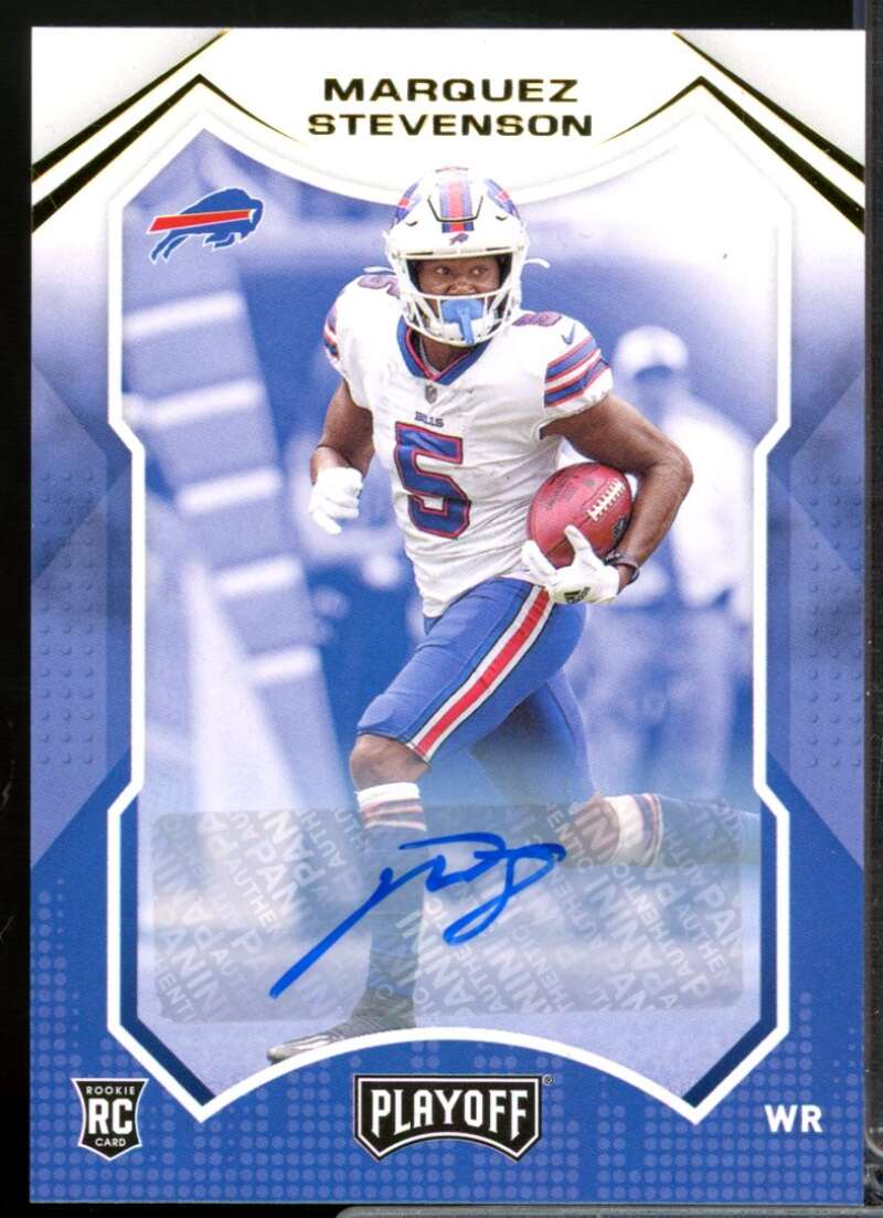 Marquez Stevenson Card 2021 Playoff Rookies Autographs #295  Image 1