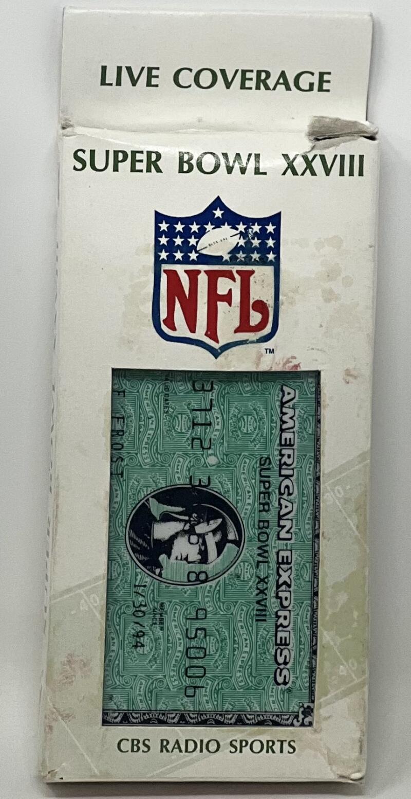 1994 Dallas Cowboys SuperBowl XXXVIII NFL Amex CBS Radio SGA Image 1
