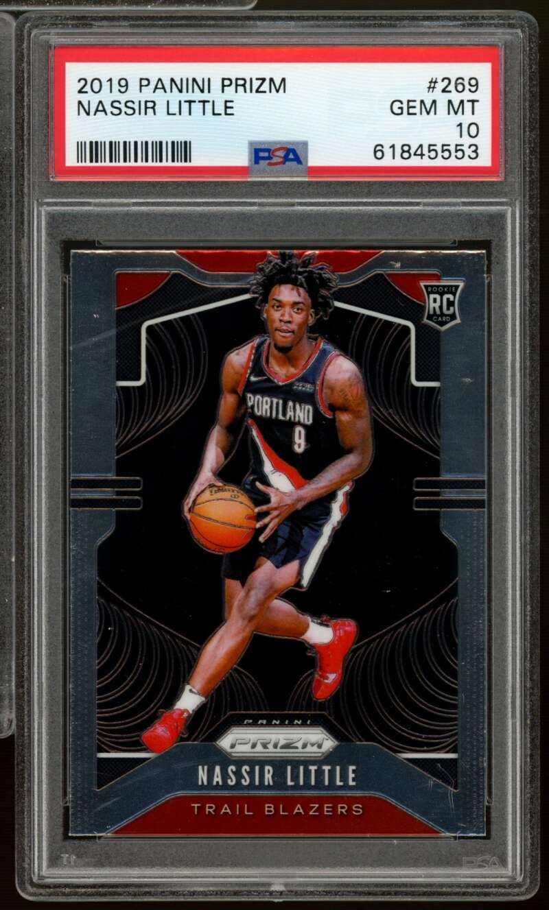 Nassir Little Rookie Card 2019-20 Panini Prizm #269 PSA 10 Image 1