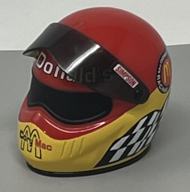 McDonalds NHRA Corey Mac Mini Racing Helmet  Image 1