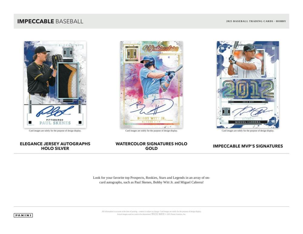 2025 Panini Impeccable Baseball Hobby Box Image 3
