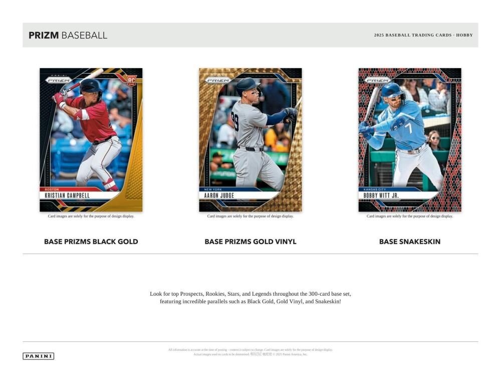 2025 Panini Prizm Baseball Hobby Box Image 3