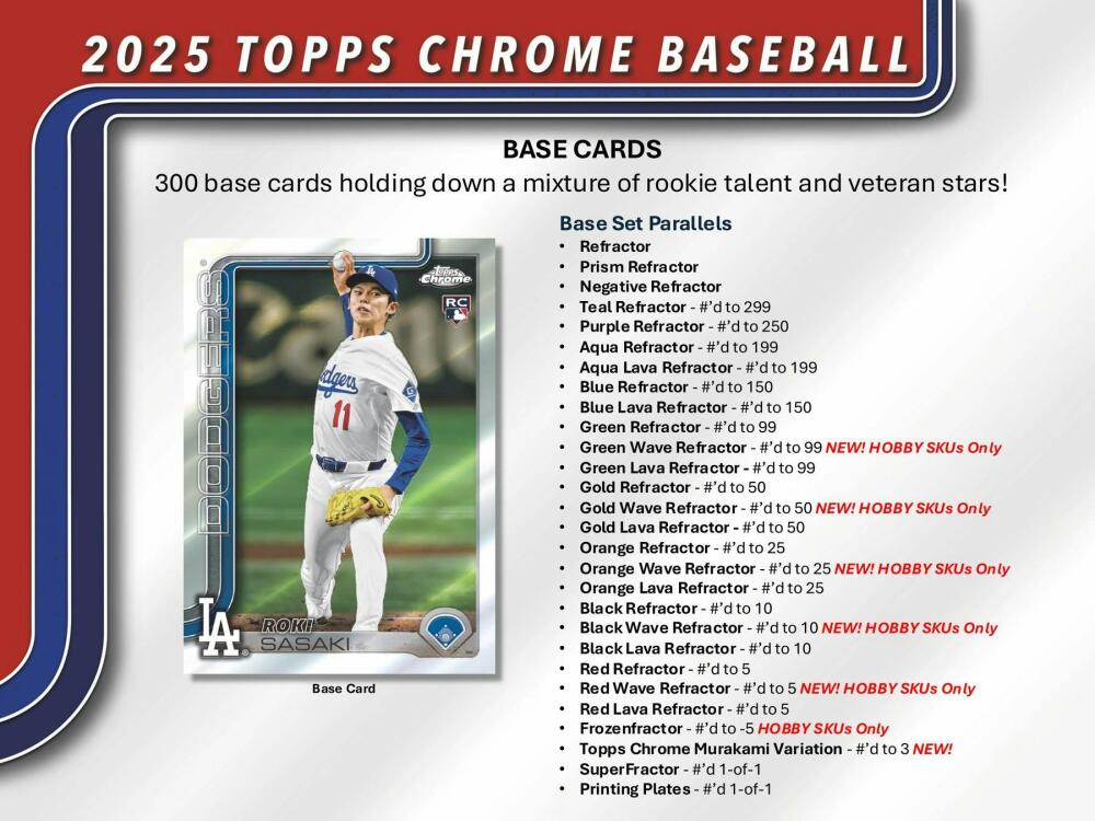2025 Topps Chrome Baseball Hobby Box Image 4