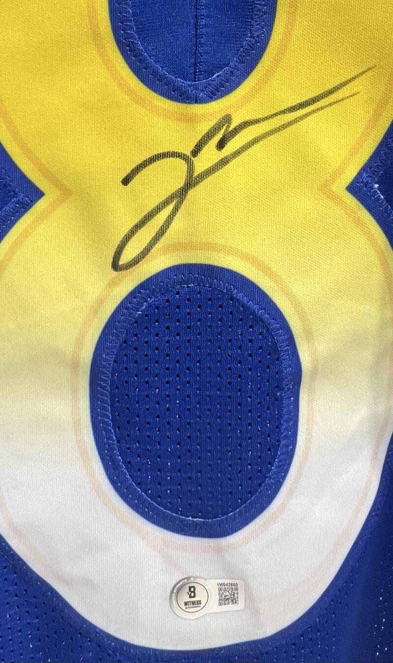 Jared Verse Autograph Signed Rams Football Jersey Beckett Authentic  Image 3