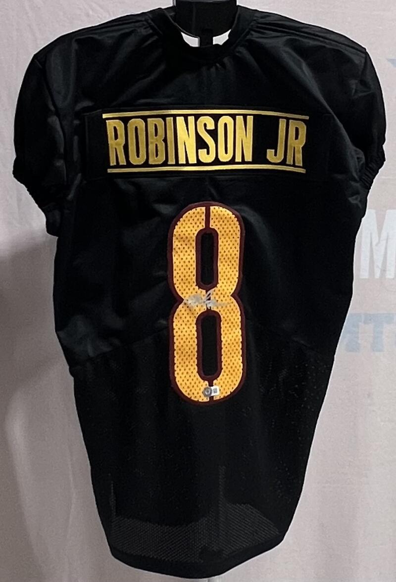 Brian Robinson Jr. Autograph Signed Washington Football Jersey Beckett Authentic  Image 1