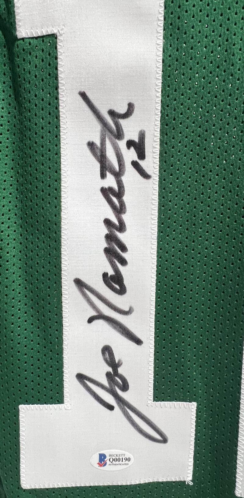 Joe Namath Autograph Signed Jets Football Jersey Beckett Authentic  Image 3