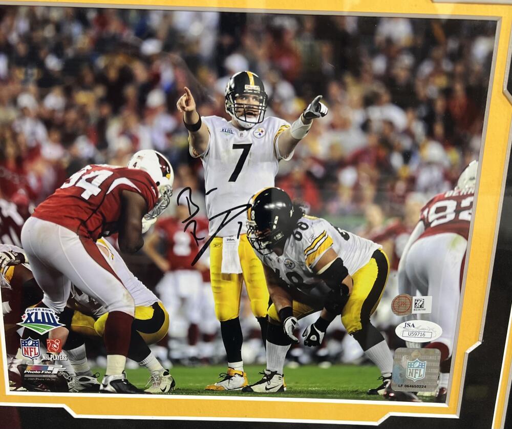 Ben Roethlisberger Autographed Signed 18x28 Steelers Framed Photo JSA Authentic Image 2