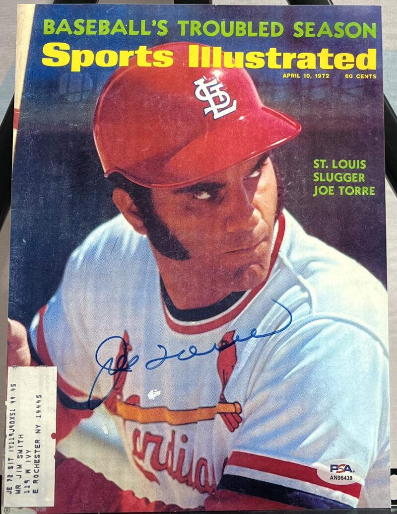 Joe Torre Autographed Signed 8x10 SI Glossy Photo PSA Authentic Image 1