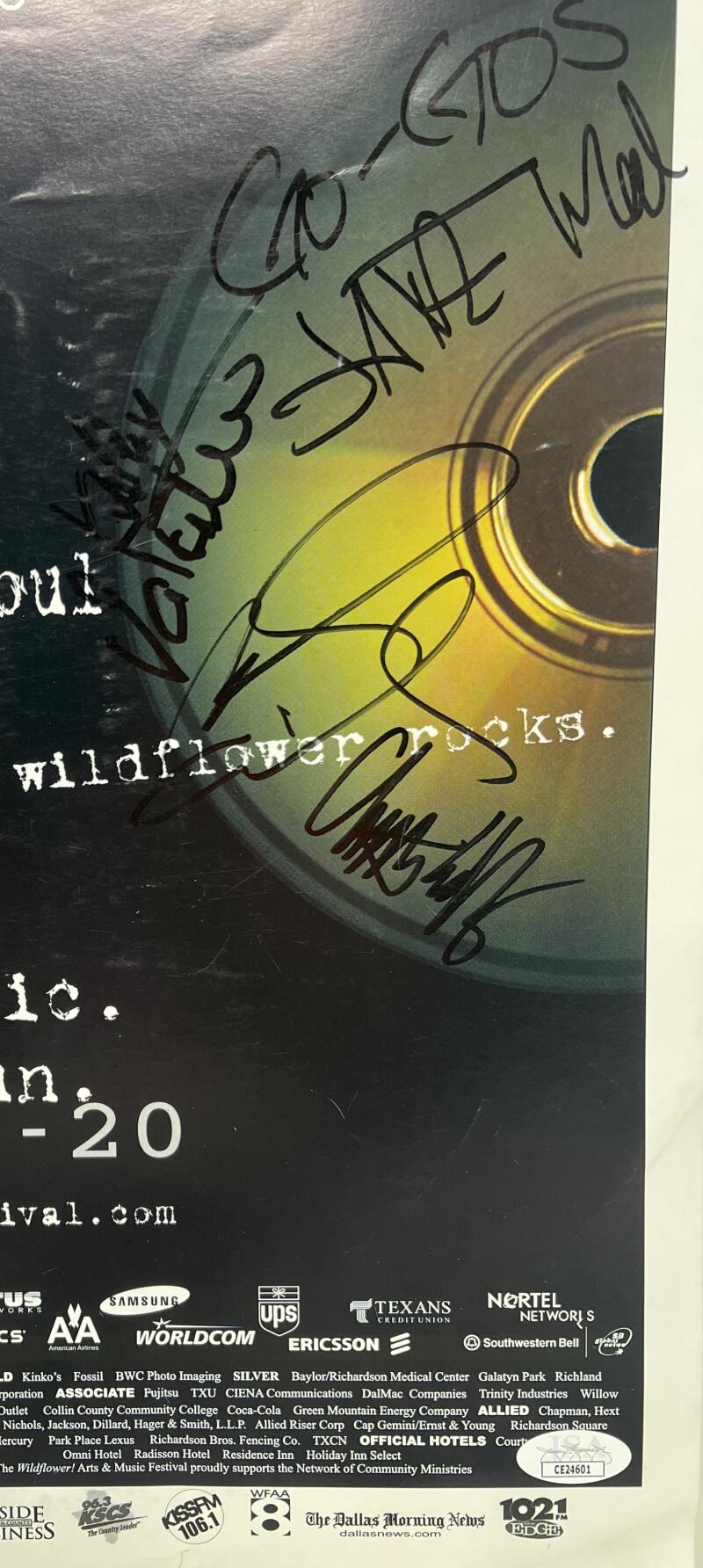 Wildflower Art And Music Festival The Go-Go's Autograph Poster JSA Authentic Image 2