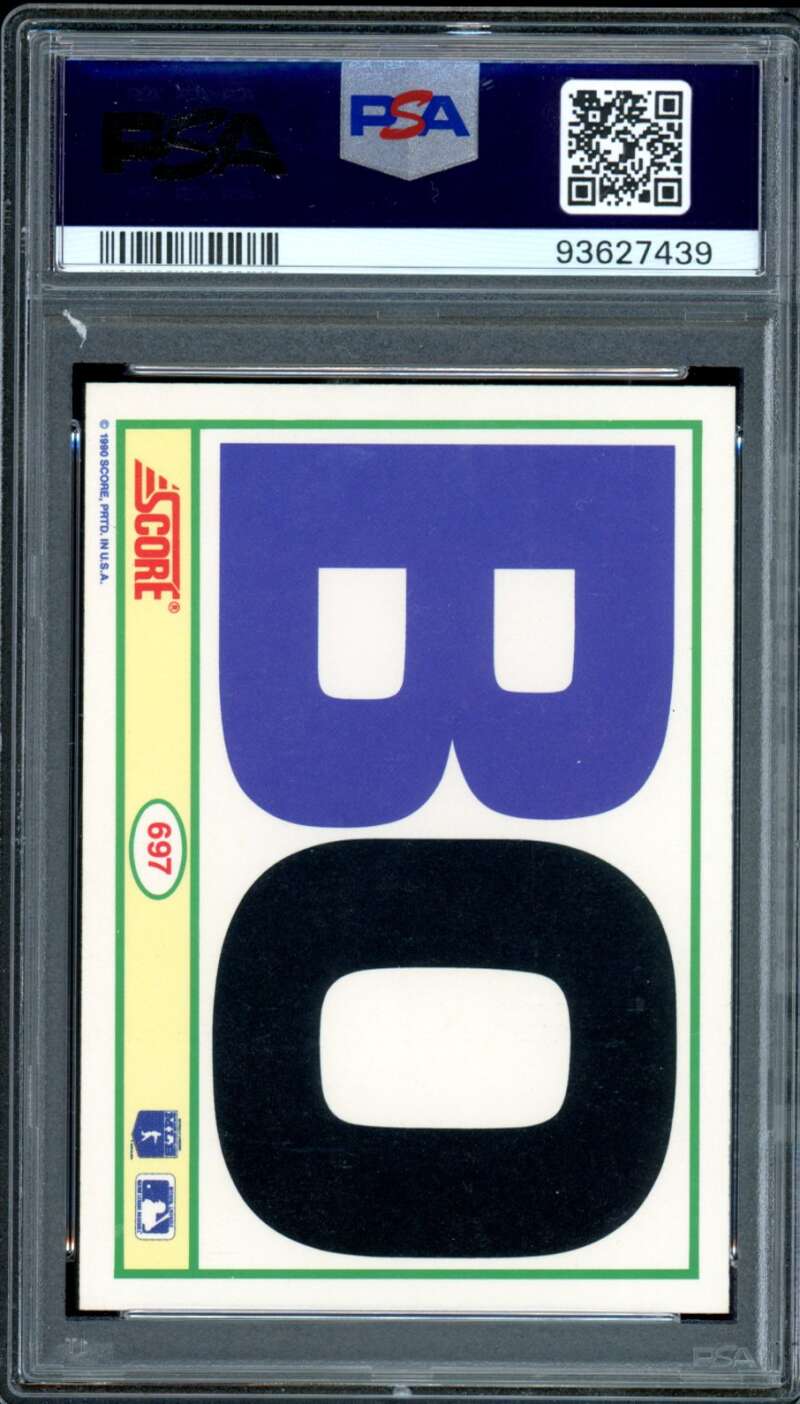 Bo Jackson Card 1990 Score Football/Baseball #697 PSA 10 Image 2