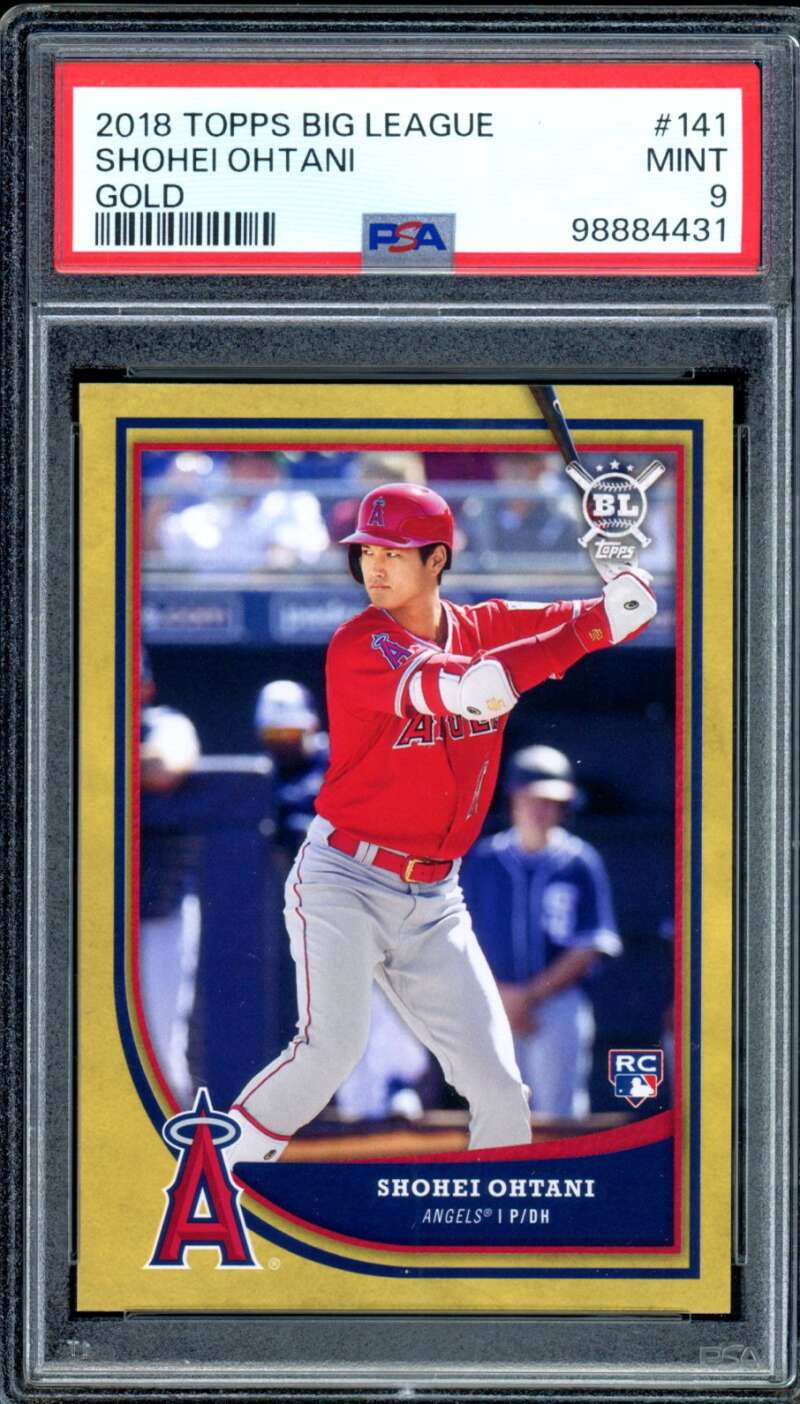 Shohei Ohtani Rookie Card 2018 Topps Big League #141 PSA 9 Image 1
